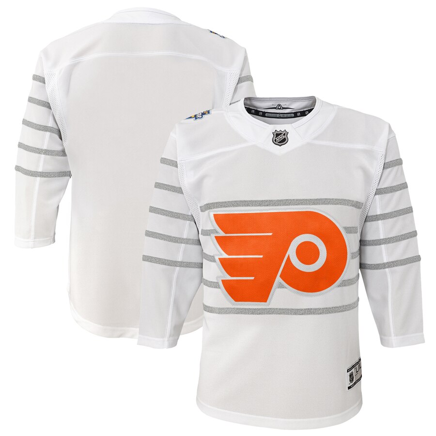 Youth Philadelphia Flyers White 2020 NHL All-Star Game Premier Jersey-0